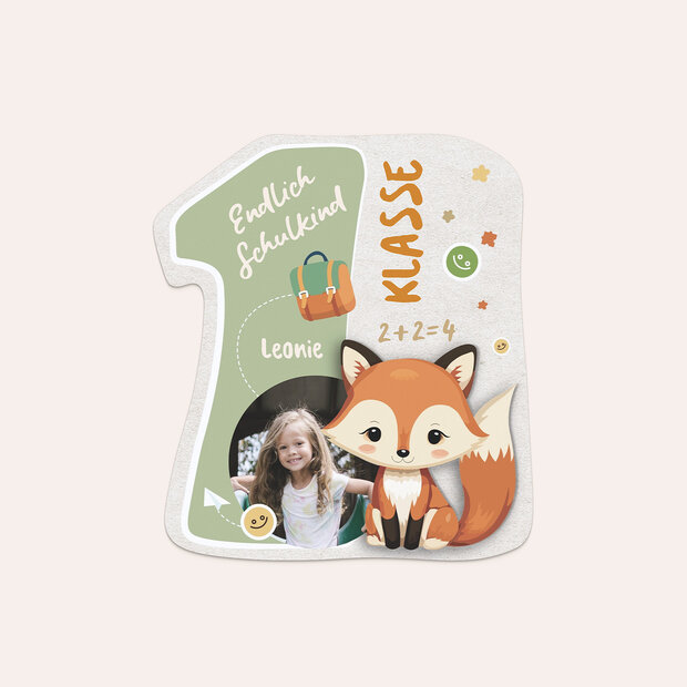 Einladungen zur Einschulung - Schlauer Fuchs
