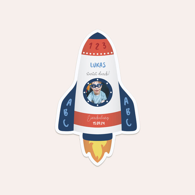 Einladungen zur Einschulung - Kleine Astronauten