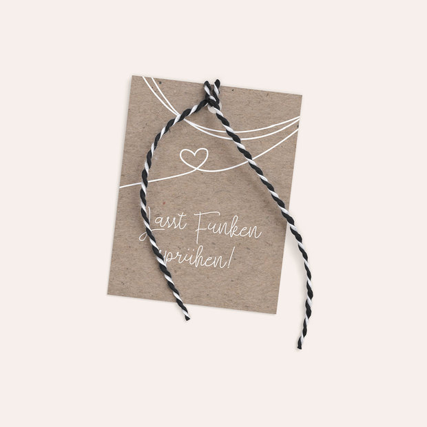 Wunderkerzen Anhänger - Unendlich verliebt