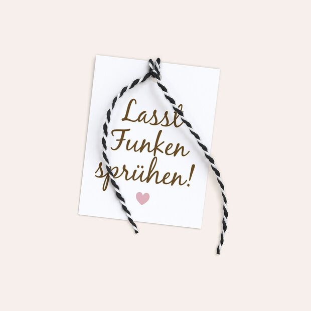 Wunderkerzen Anhänger - Liebe durch und durch