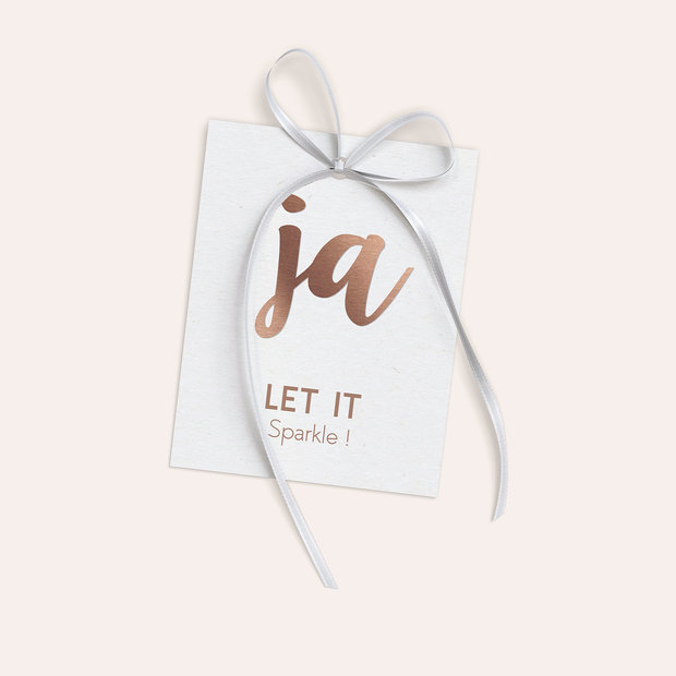 Wunderkerzen Anhänger - Edles Ja