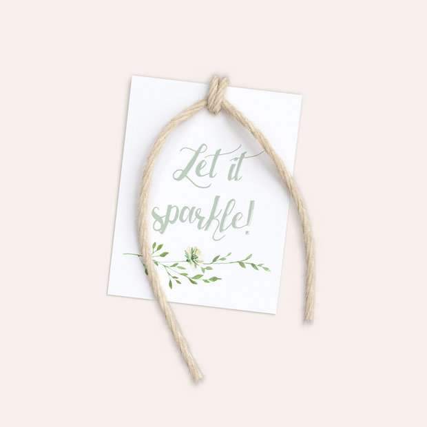 Wunderkerzen Anhänger - Grüne Pracht