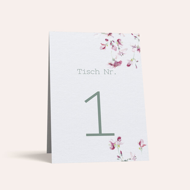 Tischnummern - Flower passion