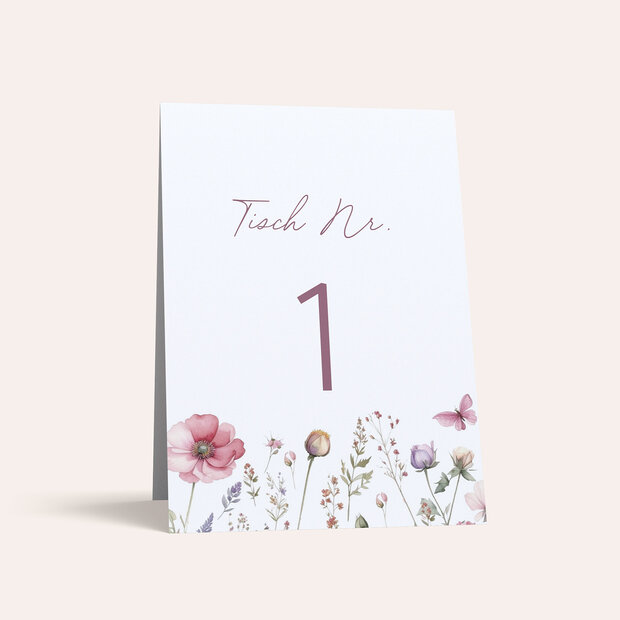 Tischnummern - Boho Bloom