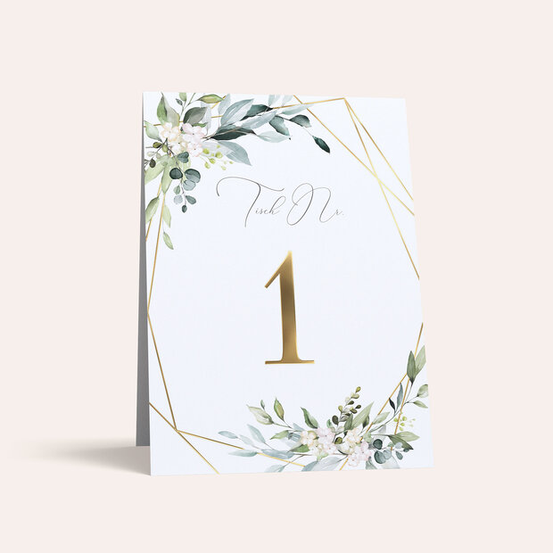 Tischnummern - Tender Florals