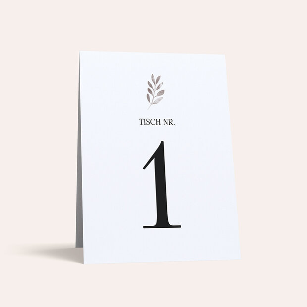 Tischnummern - Shiny love