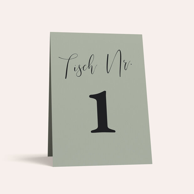 Tischnummern - Auf immer