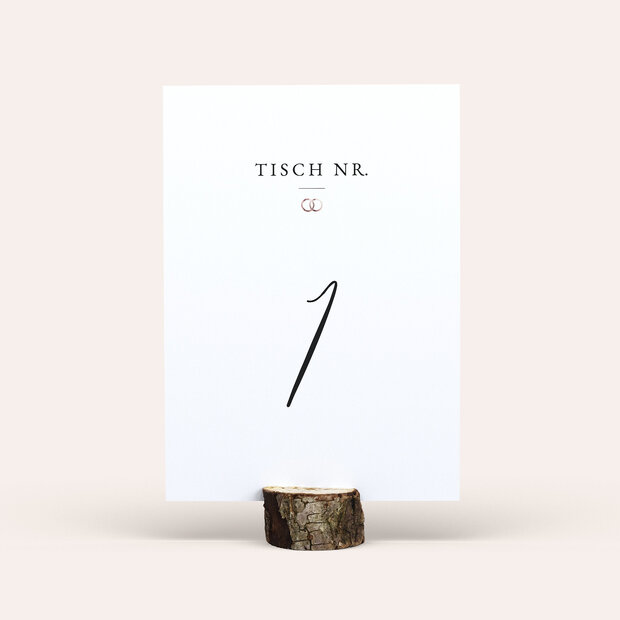 Tischnummern - You & Me
