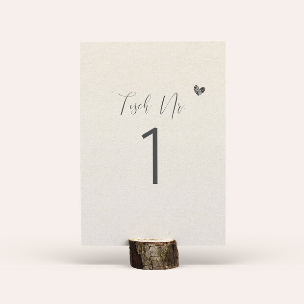 Tischnummern - Love reasons