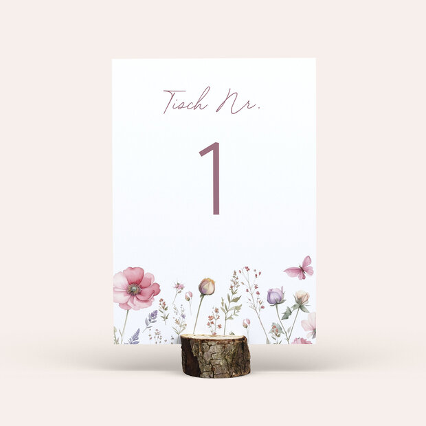 Tischnummern - Boho Bloom