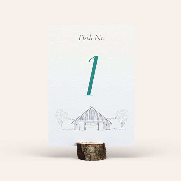 Tischnummern - Auf dem Land