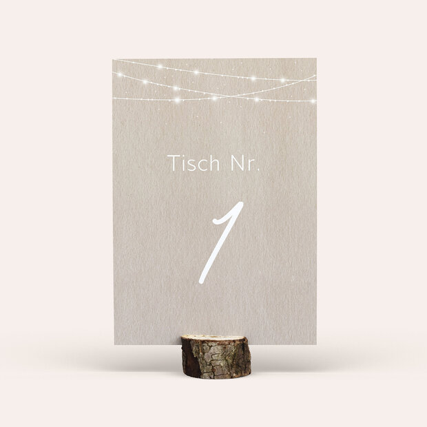 Tischnummern - Fairy lights