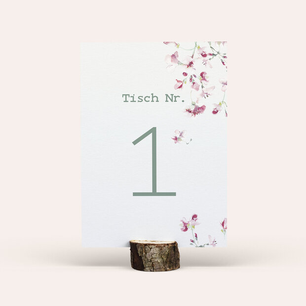 Tischnummern - Flower passion