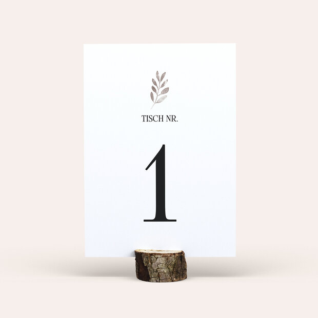 Tischnummern - Shiny love