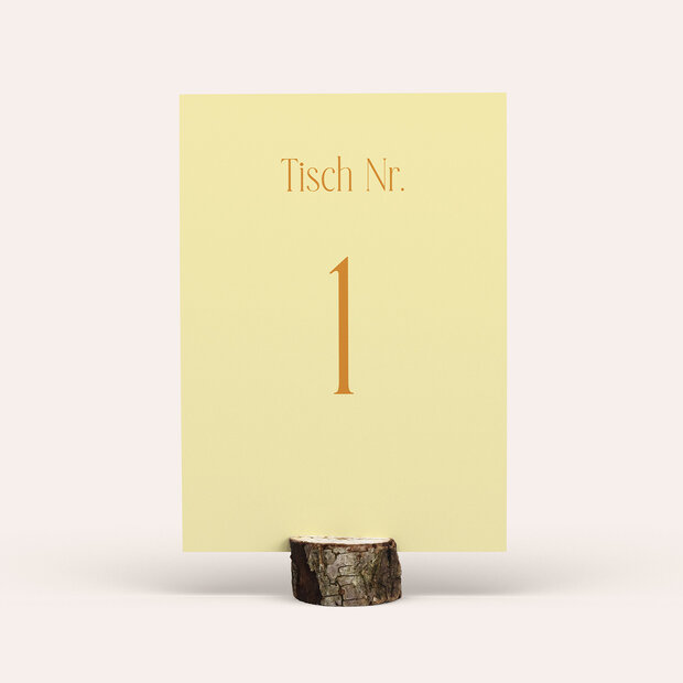 Tischnummern - Lemon & Lace