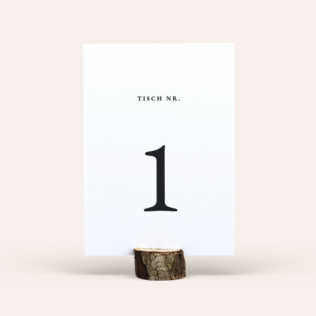 Tischnummern - Yes, I will