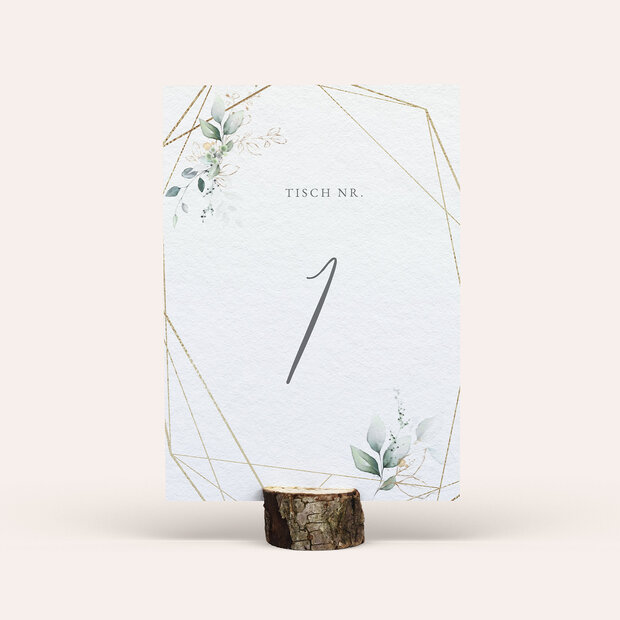 Tischnummern - Traumbouquet