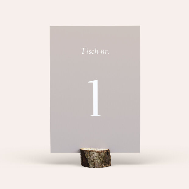Tischnummern - Mocha Harmonie