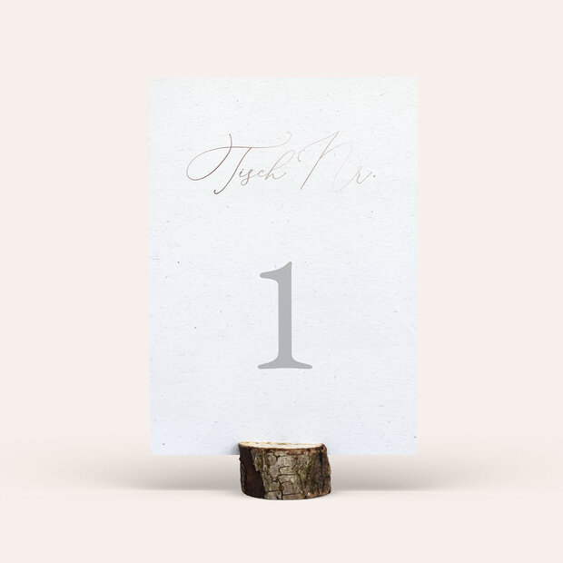 Tischnummern - Liebesbotschaft