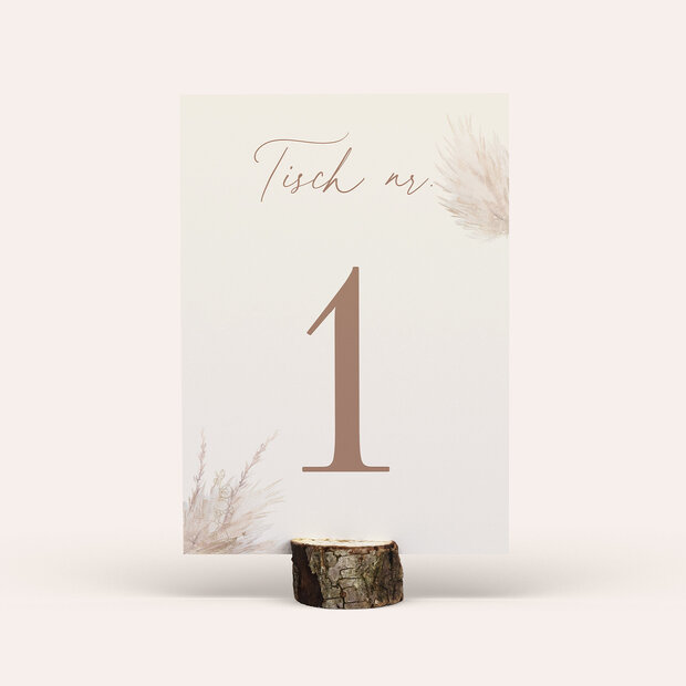 Tischnummern - Toffee Boho