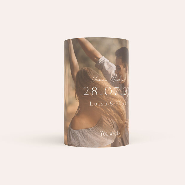 Windlicht als Tischdeko - Pures Glück