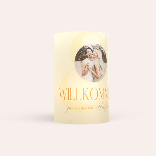 Windlicht als Tischdeko - Lemon & Lace