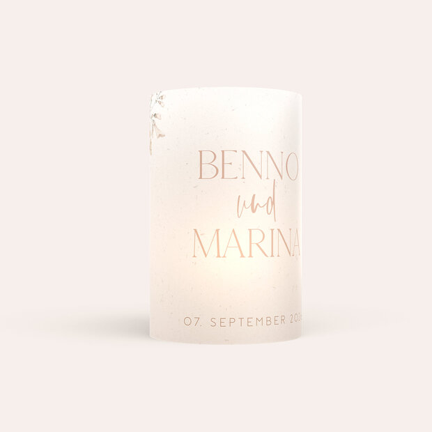 Windlicht als Tischdeko - Zärtliche Verbindung