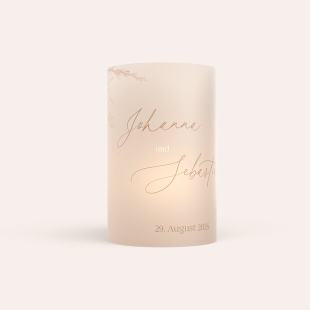 Windlicht als Tischdeko - Toffee Boho