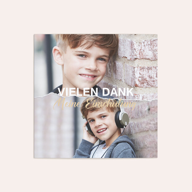 Danksagung Einschulung - So aufgeregt