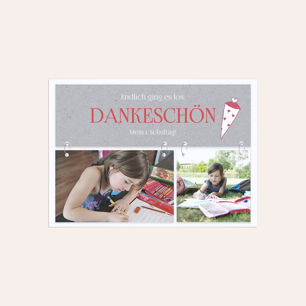 Danksagung Einschulung - Startschuss