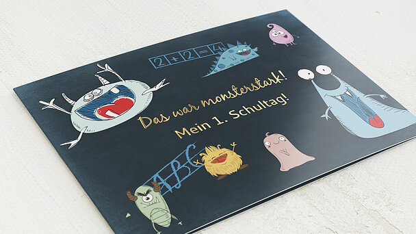 Danksagung Einschulung - School Monsters