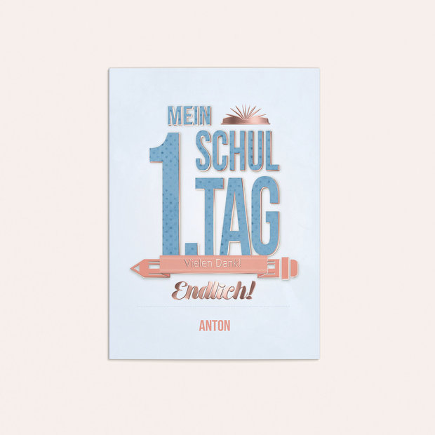 Danksagung Einschulung - Schule macht Spaß