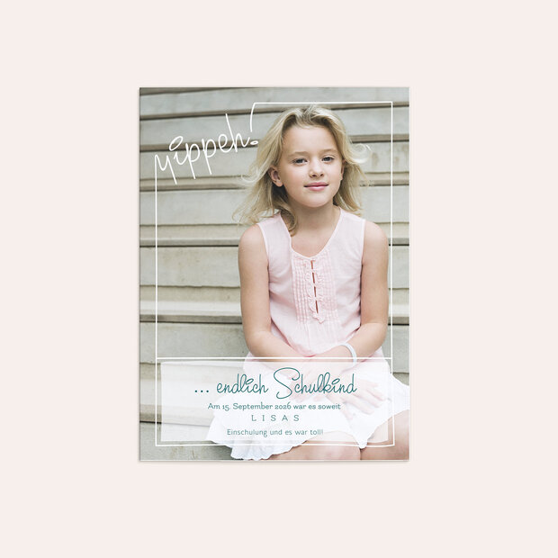 Danksagung Einschulung - Wissbegierig