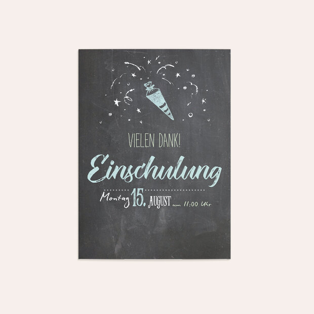 Danksagung Einschulung - Ankündigung