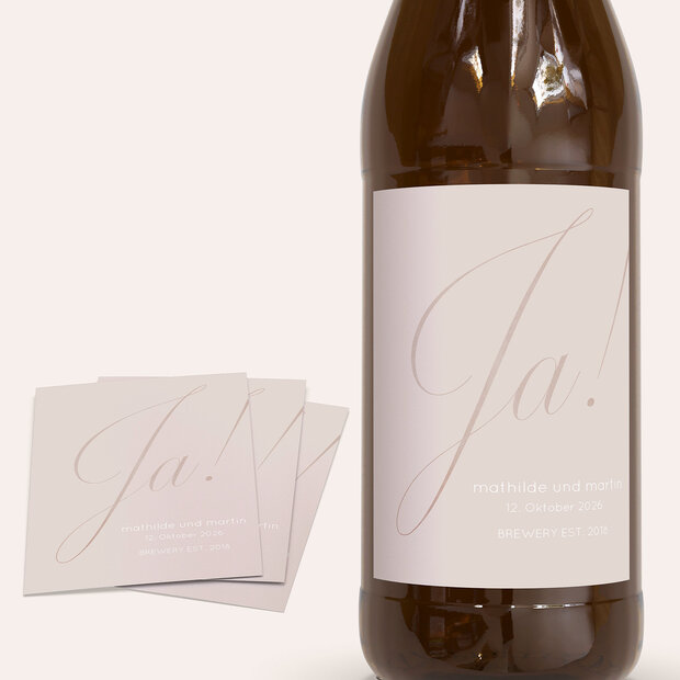 Bieretiketten Hochzeit - Glitterfunken
