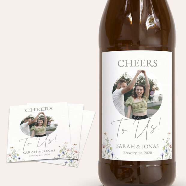 Bieretiketten Hochzeit - Traumhafte Aussichten