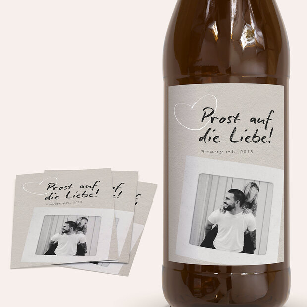 Bieretiketten Hochzeit - Love Ticket