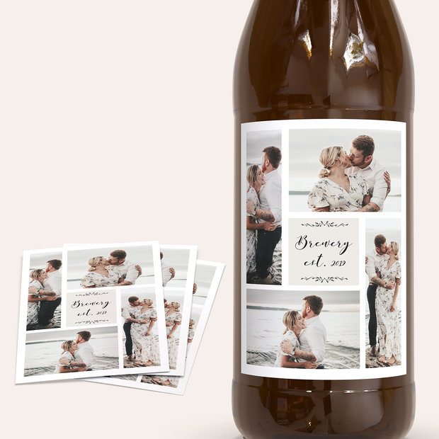 Bieretiketten Hochzeit - Blühende Zeit