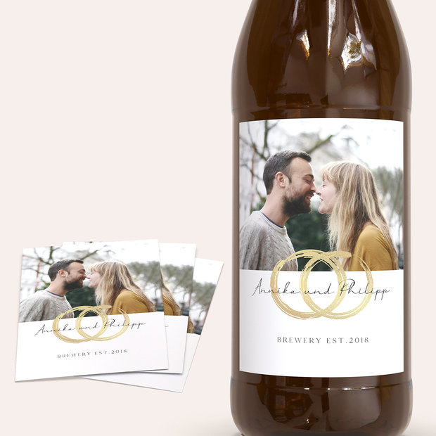 Bieretiketten Hochzeit - Noblesse