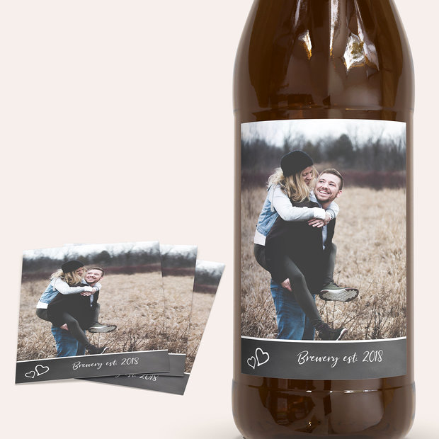 Étiquettes de bière Mariage - Herz & Seele