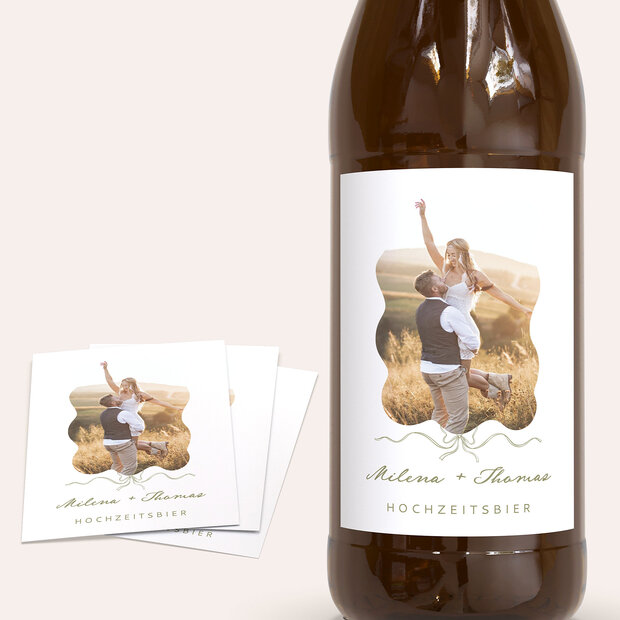 Bieretiketten Hochzeit - Toskana Vibes