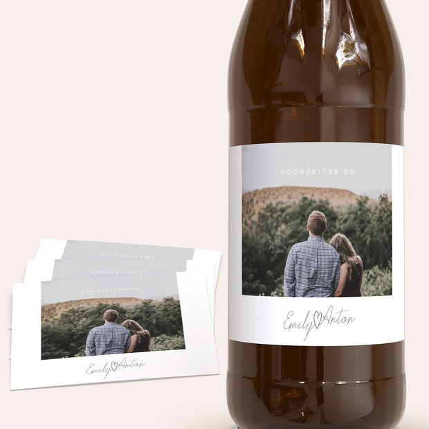 Bieretiketten Hochzeit - Triumph des Herzens