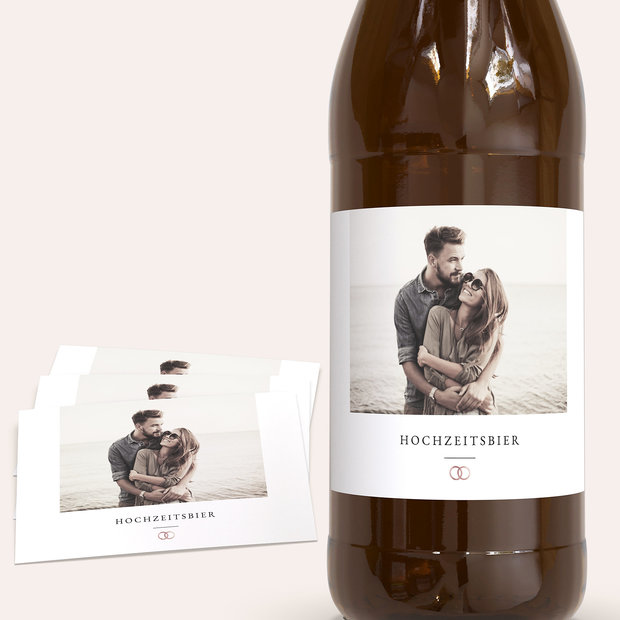 Bieretiketten Hochzeit - You & Me