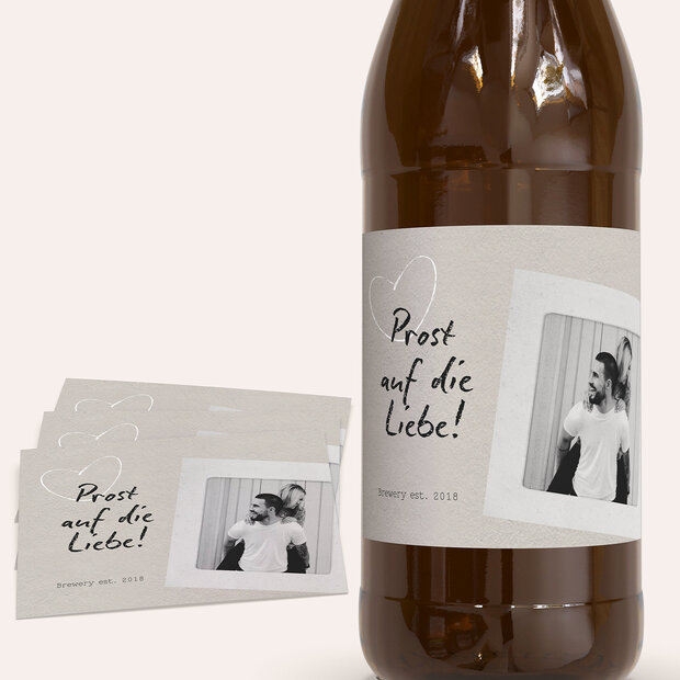 Bieretiketten Hochzeit - Love Ticket