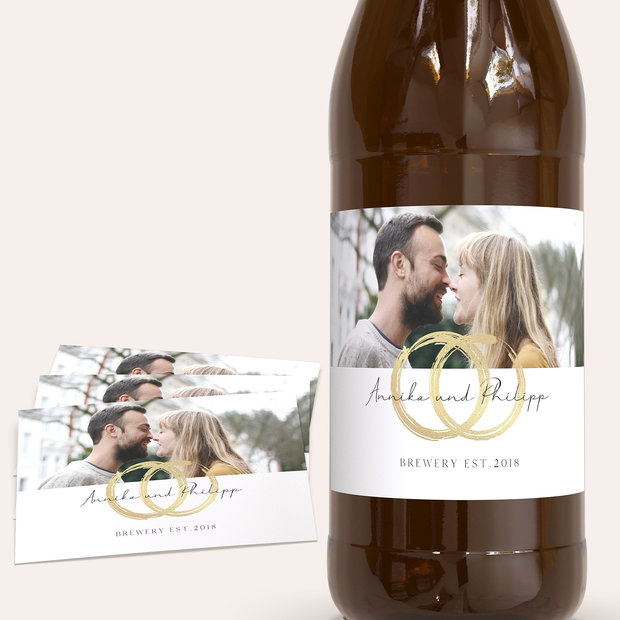 Bieretiketten Hochzeit - Noblesse