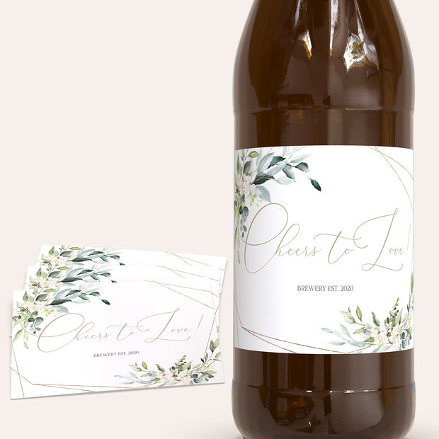 Bieretiketten Hochzeit - Tender Florals