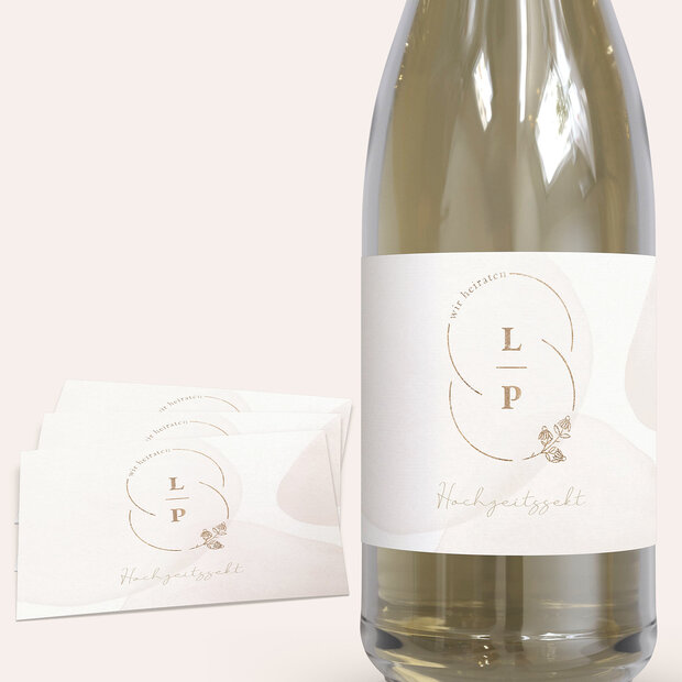 Sektetiketten Hochzeit - Perfect Match