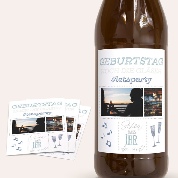 Bieretiketten Geburtstag - Terminsache