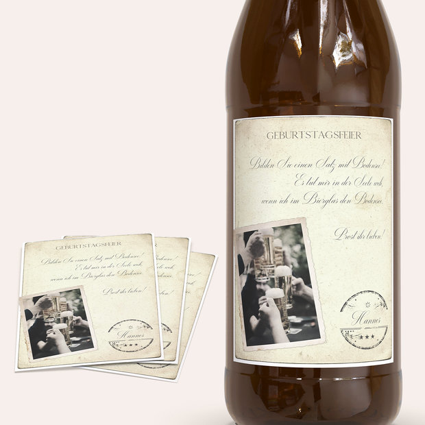 Bieretiketten Geburtstag - Jung geblieben