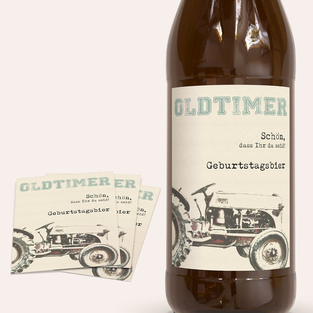Bieretiketten Geburtstag - Herr der Maschine